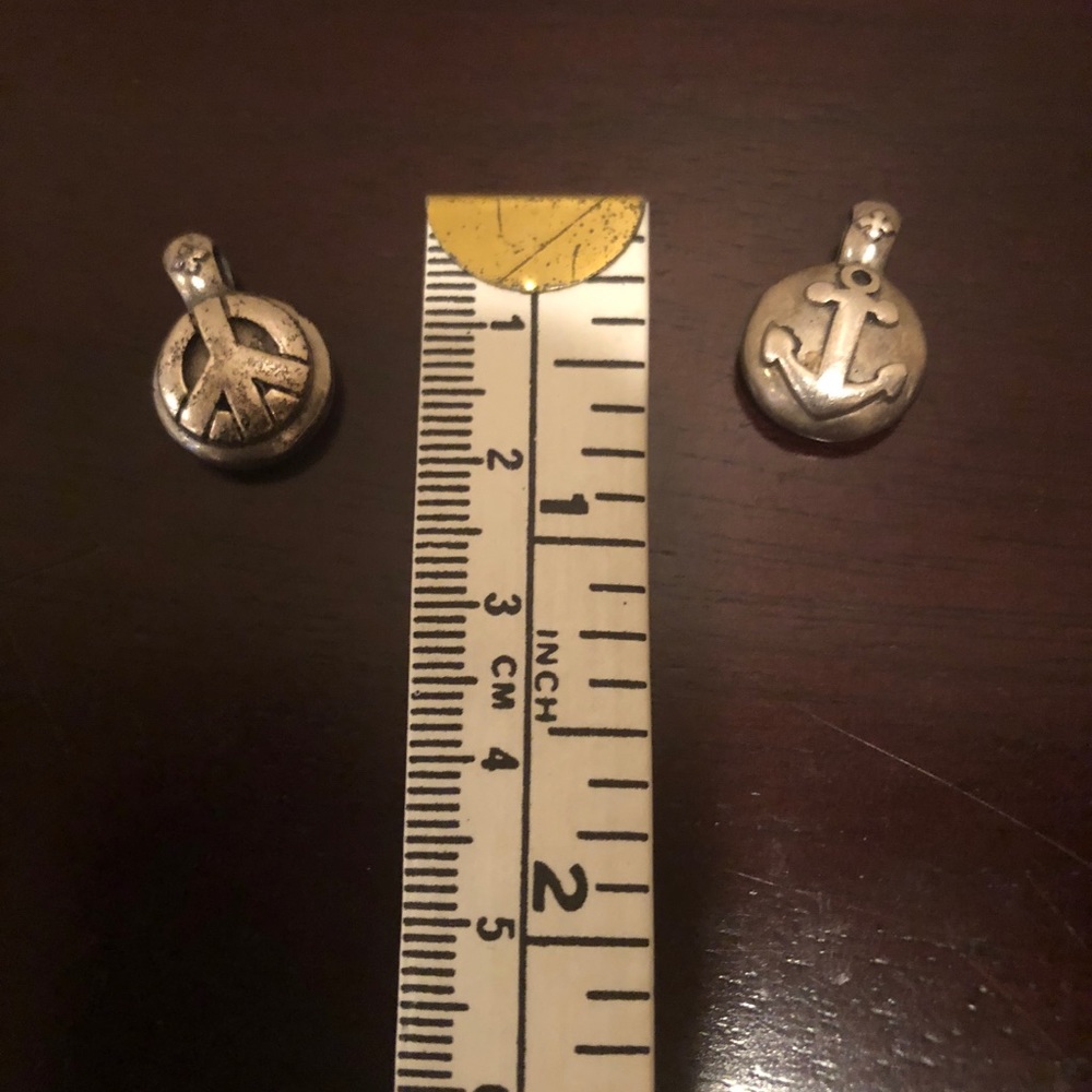 King Baby Anchor and Peace Sign Pendants